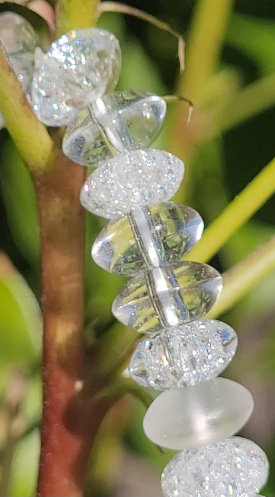 Art deco Glass Rondelle Bracelet