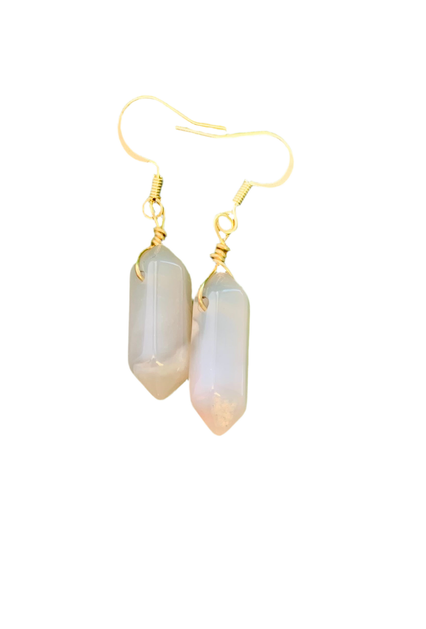 Agate Crystal Earrings