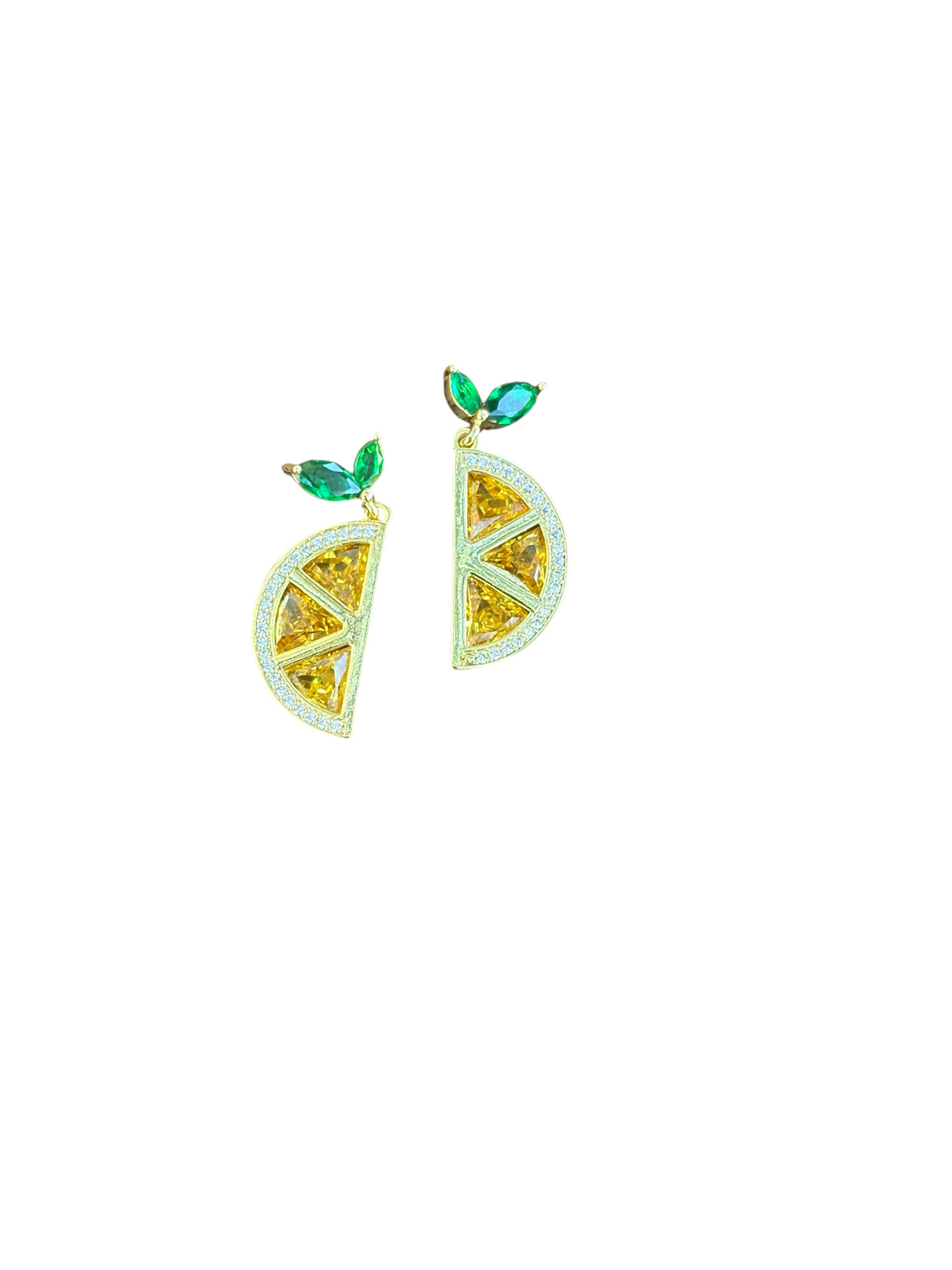 When Life Gives You Lemons, Add Rhinestones Earrings
