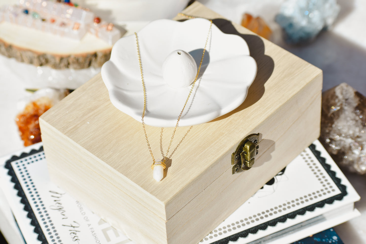 Golden Moonbeam Necklace