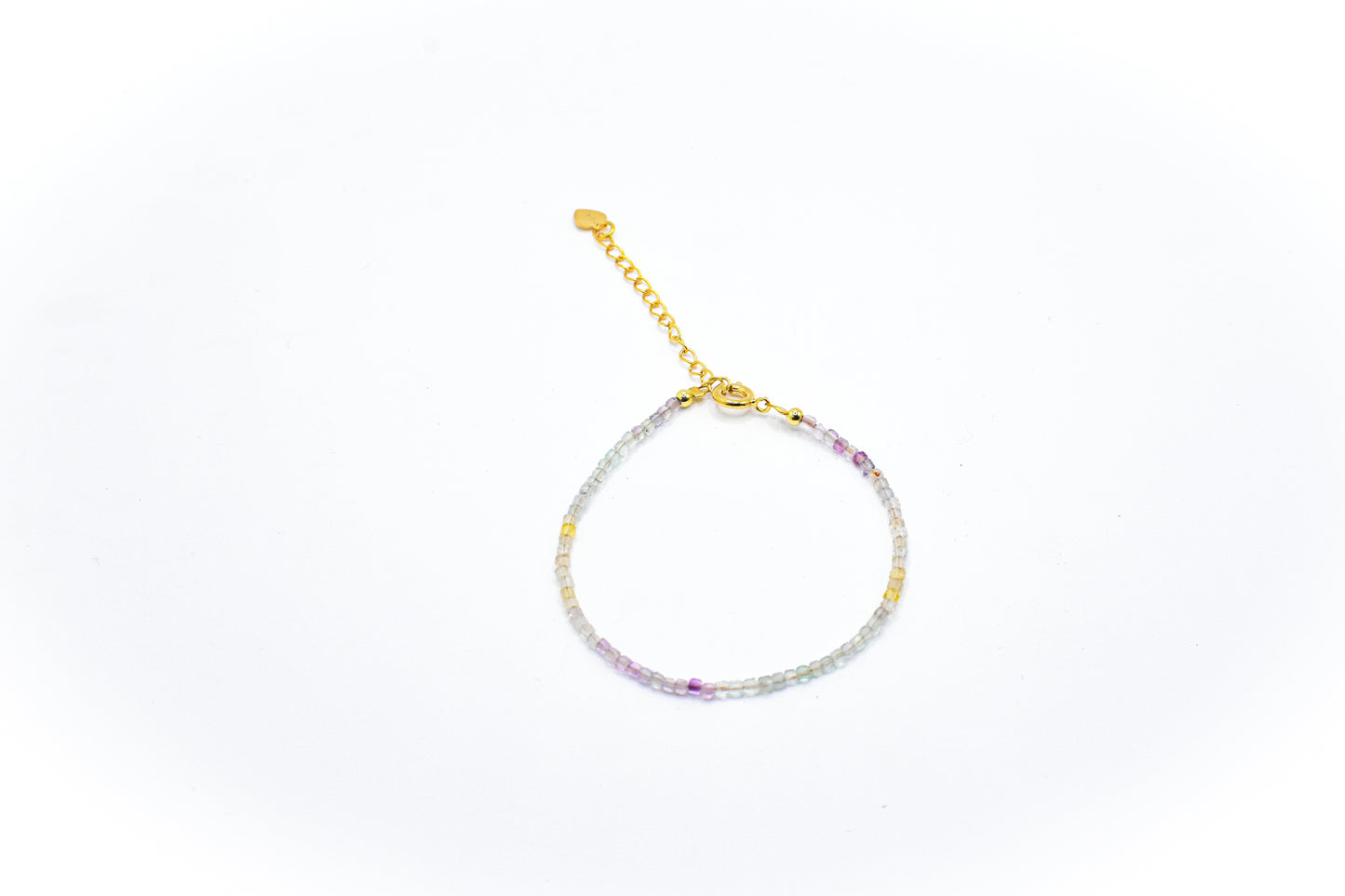 Dainty 18K Gold filled Fluorite