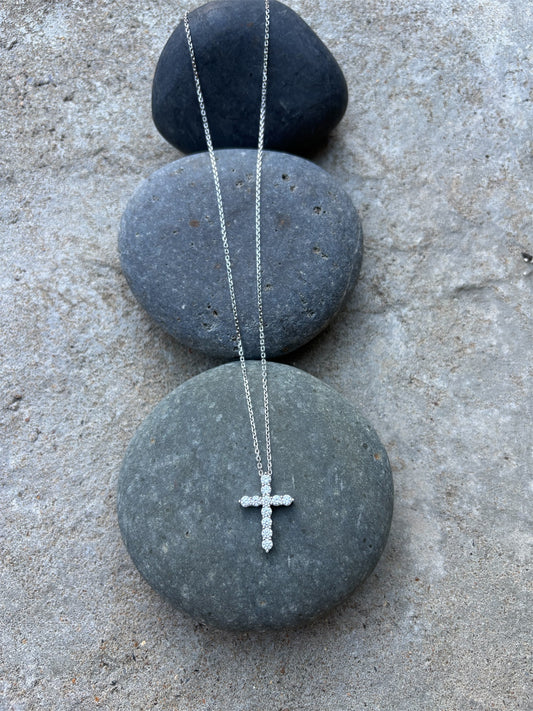 Divine Grace Diamond Cross Necklace